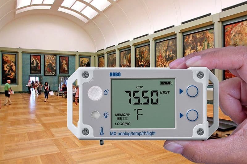 MX1104 Bluetooth Temperature, RH, Light Data Logger with Analog Input