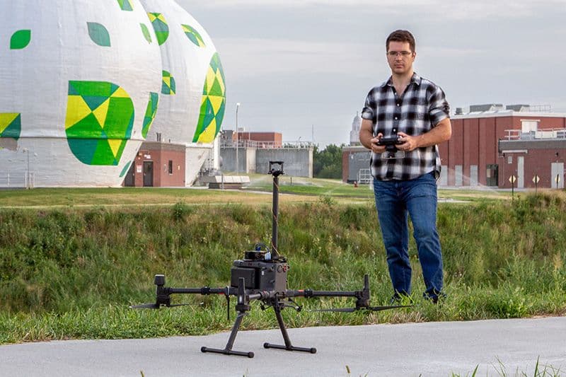 LI-550 Tri-Sonica on a drone