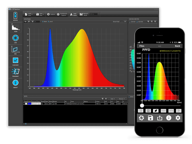 LI-180 ddesktop software