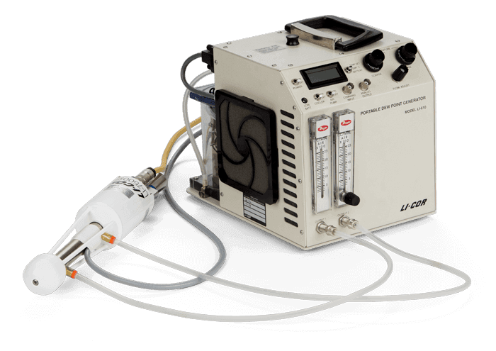 LI-610 calibrating the LI-7500DS Open Path CO2/H2O Gas Analyzer