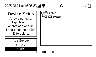 HOBO device setup