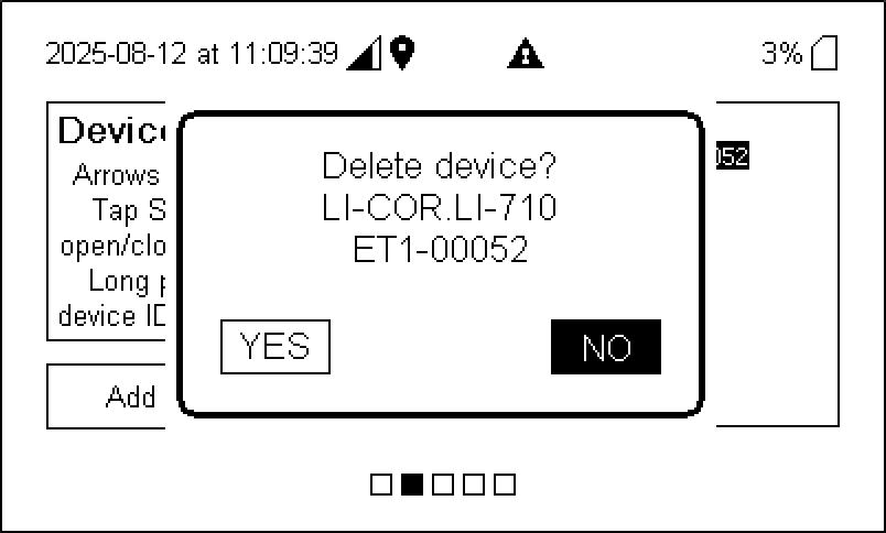 Delete device