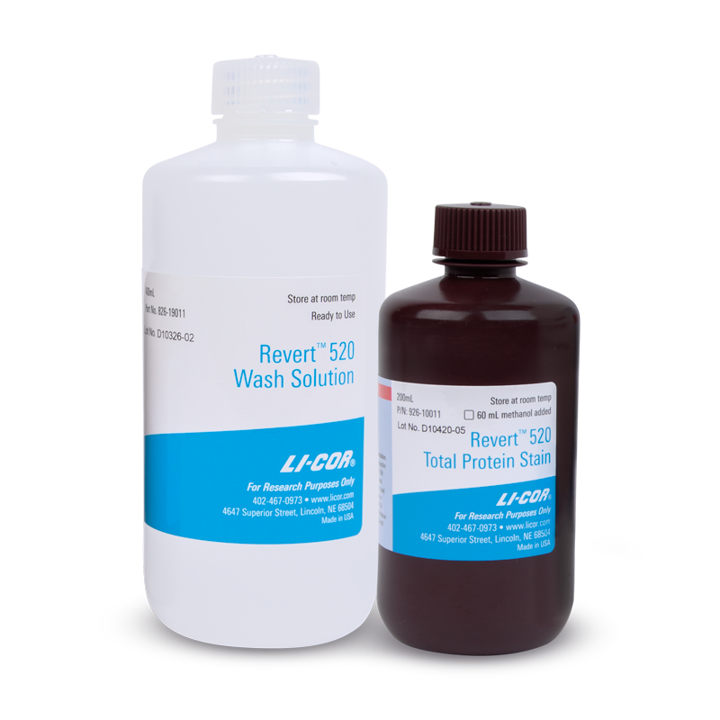 Revert 520 Total Protein Stain and Wash Solution Kits