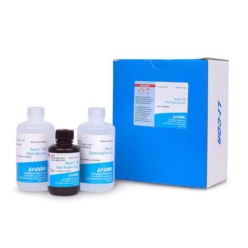 Revert 700Total Protein Stain Kits for Western Blot Normalization